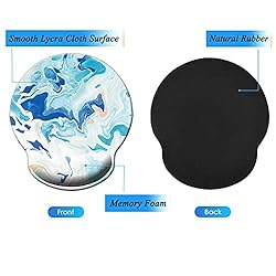HEVITDA Ergonomic Mouse Pad with Wrist Rest Support