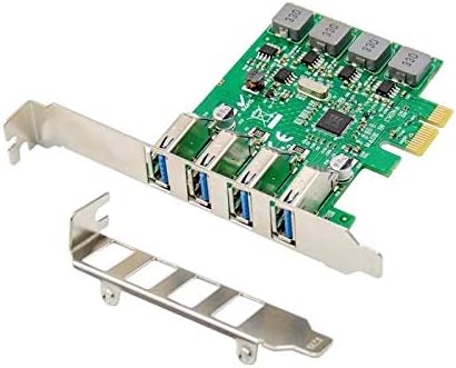 Amazon Com X Media 4 Port Usb 3 0 Pci Express Pcie Adapter Card Pci E To Usb 3 0 Expansion Card Via Vl805 Chipset Built In Self Powered Full Low Profile Bracket Included Xm Pex U304s Computers