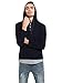 QPNGRP Mens Casual Hoodie Shirt Long Sleeve Henley Shirt B27 Navy Large