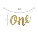 1st Birthday Baby Party Decoration High Chair Glitter Gold ONE Banner by Saundra Peal
