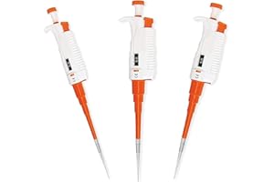 Set of 3 Micropipette Variable Volume 0.5-10 ul,10-100 ul,100-1000 ul Total 3 No. Combo Pack