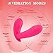 Thrusting Dildo -Sohimi Vibrator Butterfly G-spot Wearable Vibrator with Remote Wireless Control,Wearable Vibrator Underwear Sexualwellness Stimulator Masturbation Body Massager for Women&Couple