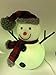 Philips Christmas USB Powered LED Glitter Snowman with Red & Black Plaid Hat and Scarf