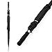 Becko 10-Rib Fast-Dry Foldable Travel Umbrella with 210t Fabric Teflon, Reinforced Windproof Frame - Auto Open/Close, Easy Carry (Black) … (Black 2)