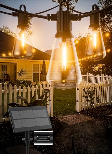 Zuske Solar String Lights Outdoor Waterproof 100FT with USB Port and 52