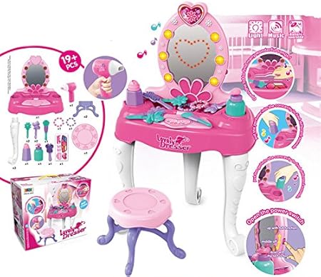 人気満点 ドレッサー 姫系 子供 女の子 おもちゃ ドレッサー キッズコスメ メイクセット 知育玩具 女の子 お誕生日プレゼント木製 期間限定価格 Carlavista Com