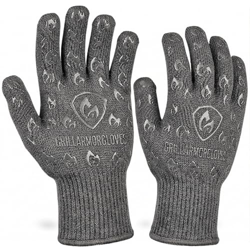 Oven Gloves with Fingers - 932°F Extreme Heat Proof and Cut Resistant