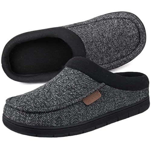 ULTRAIDEAS Men's Indoor Outdoor Slippers with Memory Foam