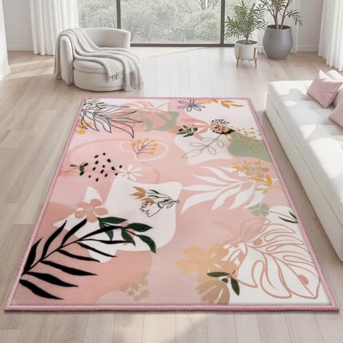 Joiedomi Area Rugs for Living Room Washable 4X6 Rug for Bedroom Non-Slip