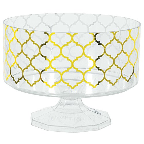 Amscan 437841.19 Party Container Trifle, 5 7/8", gold