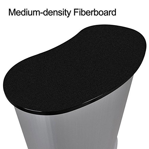 AMPERSAND SHOPS Portable Stage Podium Counter Stand (Black)