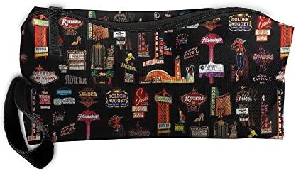 Cosmetic Bags Las Vegas Makeup Bag With Brush Pouch Portable Zipper Wallet Hangbag Pen For Girl And Woman Necessary