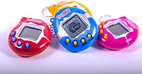 Electronic handheld digital pets. 168 pets in 1 (Panda, frog, dog, butterfly, and 164 more animals) Take care of animals. Feed, play, put them to sleep and more!!! (Yellow)