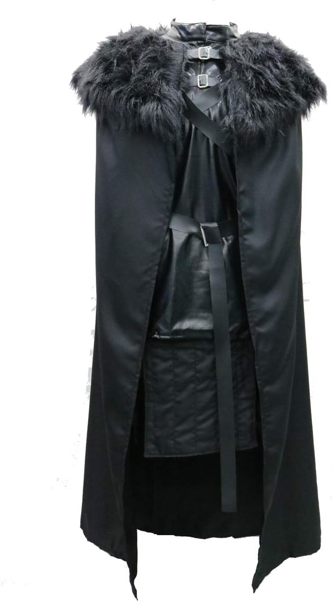 Game0fThrones Jon Snow Knights Watch Cosplay Costume for Man