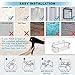 TESOT Suction Cup Shower Shelf, Shower Caddy Soap Dish with Hooks for Sponge, Rust Proof 304 Stainless Steel, Black