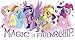 17 Inch Rainbow Dash Twilight Sparkle Apple Jack Rarity Pinky Pie Fluttershy Spike Wall Decal Sticker MLP My Little Pony The Movie Removable Art Home Decor 17 by 8 1/2 inch Magic of Friendship