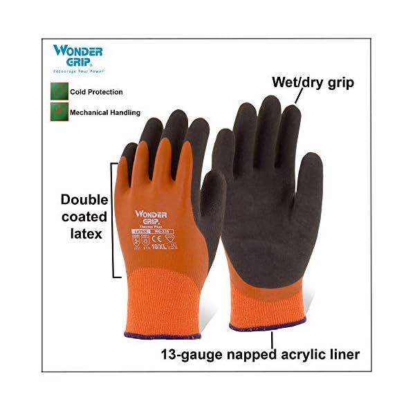 Wonder Grip WG-338 Thermo Plus GrÃ¶sse Wasserdichte Handschuhe mit KÃ¤lteschutz M/08 – Bild 3