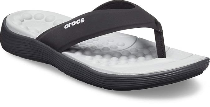 Amazon.com | Crocs Men's Reviva Flip Flop Black, 6 M US | Sandals
