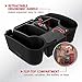 Rubbermaid Automotive Portable Tote Bin Organizer: Passenger Seat/Car Cargo Area Storage Caddy with Leakproof Bottom, Large