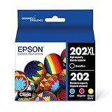 Epson T202XL-BCS Claria Ink Cartridge Multi-Pack - High-Capacity Black and Standard-Capacity Color (CMYK)