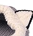 Winter Kids Warm Fox Animal Hats Knitted Coif Hood Scarf Beanies for Autumn Winter Grey