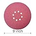SACKORANGE 30 Pack 9 Inch 8 Hole 60 Grits Drywall Sanding Discs -Premium Sandpaper Discs with Hook & Loop Backing, Fast Cutting Aluminum Oxide Abrasive - for 9
