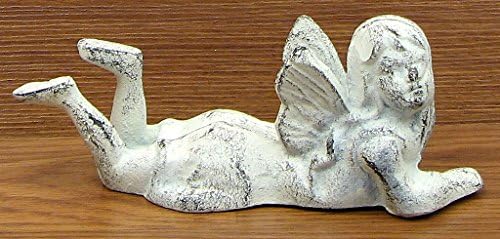 SkuBros Cast Iron Antique White Angel