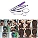 4Pcs Set Hair Styling Clip Bun Donut Twist Braid Ponytail Maker Accessories Tool Purple