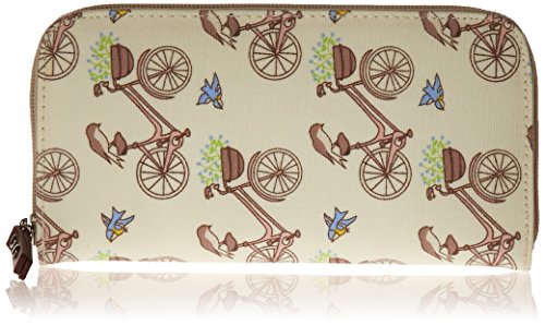Pink lining wallet diaper bag, in the mews pink bikes