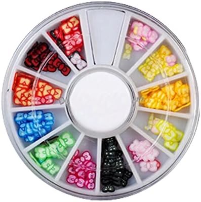 3D Design Nail Art Different DIY Nail Art Stud Wheel Manicure, E