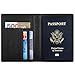 Travelambo RFID Blocking Genuine Leather Passport Holder Wallet Cover