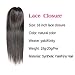 Yaki Straight Hair Bundles With Closure Kinky Straight Hair Extensions (18