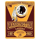NFL Marquee Logo Lightweight Fleece Blanket (Washington Redskins)
