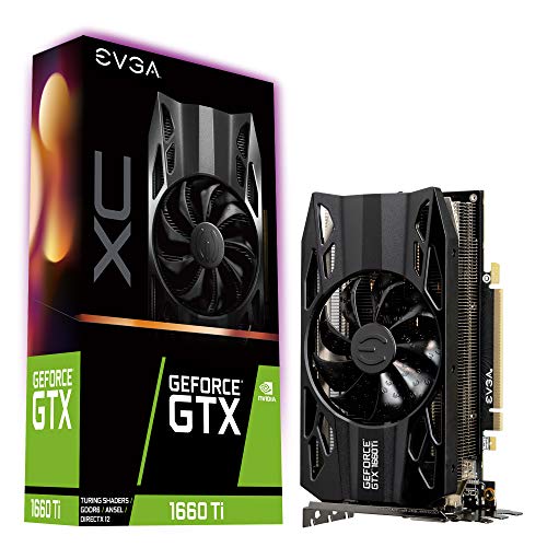 EVGA GeForce GTX 1660 Ti XC Gaming, 6GB GDDR6, HDB Fan Graphics Card 06G-P4-1263-KR