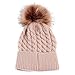 AMA(TM) Mom and Baby Winter Warm Knitted Wool Beanie Cap Hemming Hat