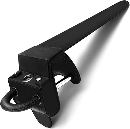 Amazon Zeno Stone 令和2年最新改良 ハンドルロック 盗難防止 高級レザー 2色 強力 防犯 車 傷つかない ブラック 車用ロック 車 バイク