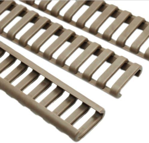 Dagger Defense picatinny rail covers / rubber rail covers for picatinny mounting rails (tan)