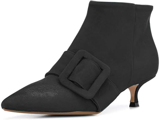 low heel dress booties