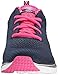 Skechers Sport Women's Fashion Fit Statement Piece Fashion Sneaker,Navy/Hot Pink,7.5 M US