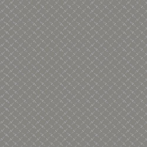LVG InterCal Specialty Films - 12" x 10ft - Silver Diamond Plate Mini - Peel and Stick Cutting Film with Removable Backing Paper - 74 Variations to Choose From