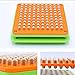 100 Holes Capsule Holder Plate, Capsule Filler Machine Tray,Manual Powder Filling Machine for Size 00 Pill Maker,(Green)