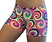 Sixties Swirl Spandex Shorts Inseam in 3 Lengths