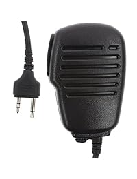 tenq 2-Pin wateroof impermeable hombro Mando a Distancia altavoz con micrófono PTT para wallkie Talkie Midland Alan Radio