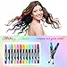 Hair Chalk Pens, Ohuhu 12 Colors Temporary Hair Chalks Salon, Non-Toxic Washable Hair Dye Colors for Party, Cosplay, Theater, Halloween Makeup, Girl's Night Out