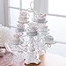 Amalfi Decor Dessert Cupcake Stand, Display Pedestal with Crystals, White, 12 Piece