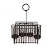 Gourmet Basics by Mikasa Rope Metal Tabletop Flatware and Napkin Picnic Caddy, Antique Black
