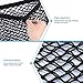Yosoo 2 Pack Black Magic Adhesive Storage Net Elastic String Net Mesh Storage Pocket for Bottles, Groceries, Storage Add On Organizers for Car Truck