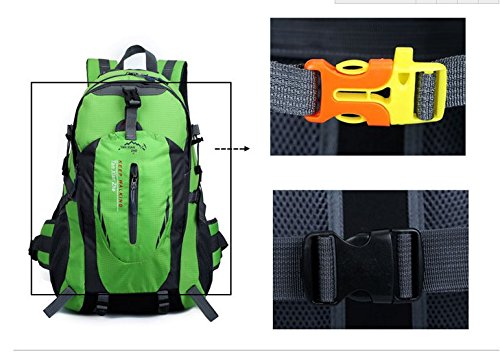 Travel Laptop Backpack, IVSO Slim Anti Theft Computer Bag, Lightweight Packable Durable Outdoor Travel Hiking Backpack Daypack for Men and Women (Green)