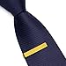 Foryee 3 Pc Set 1.9 Inch Skinny Tie Bar Clip - Silver,Black,Gold
