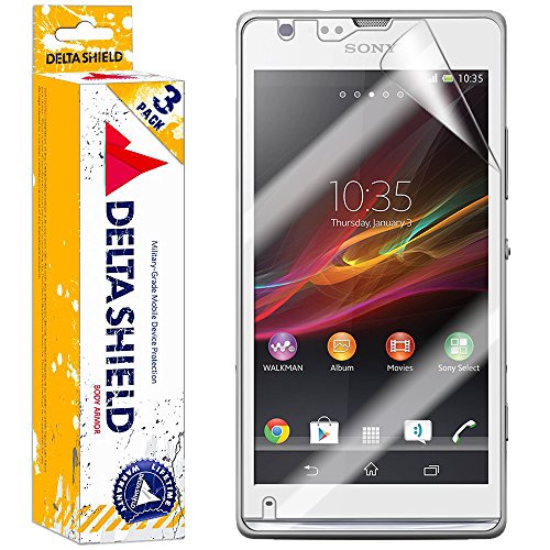 [3-PACK] DeltaShield BodyArmor – Sony Xperia SP Screen Protector – Premium HD Ultra-Clear Cover Shield with Lifetime Warranty Replacements – Anti-Bubble & Anti-Fingerprint Military-Grade Film